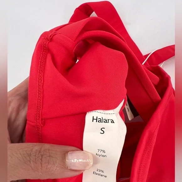 Halara Airy Square Neck Backless Crisscross Cropped Cool Touch Yoga Tank Top - Picture 11 of 12